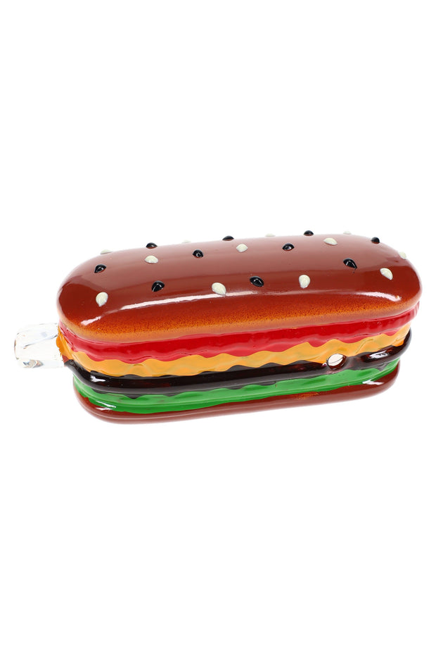 Glass Sandwich Hand Pipe “Deli Bite” – 5″ - Headshop.com