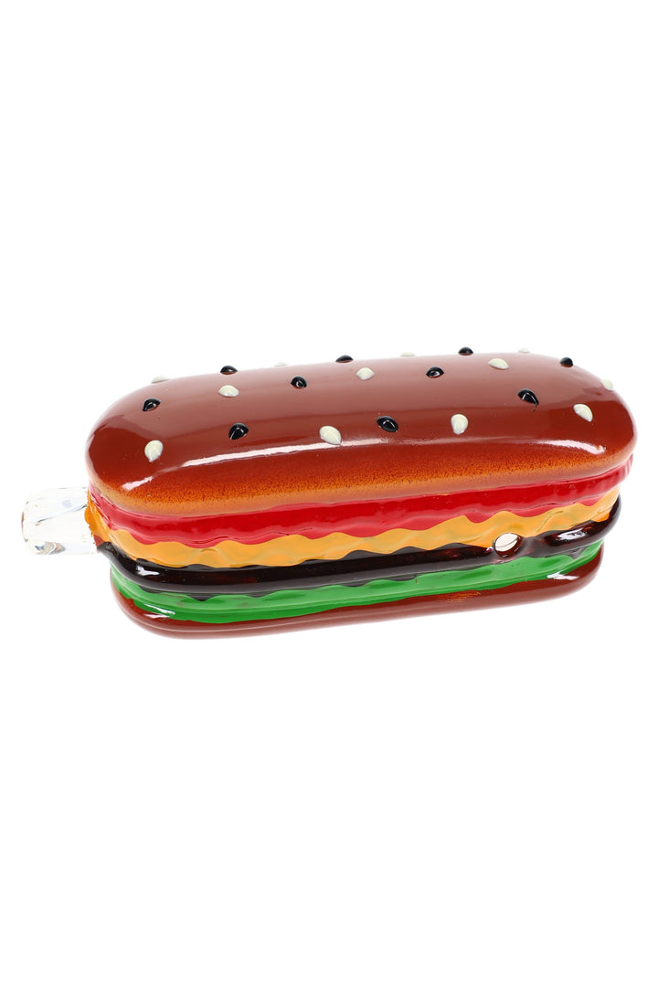 Glass Sandwich Hand Pipe “Deli Bite” – 5″ - Headshop.com