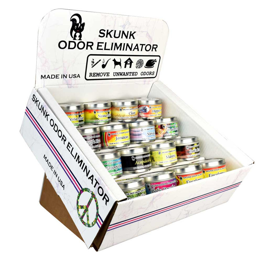 Skunk Smoke Odor Eliminator Soy Candle - 5oz/Asst - 16PC DISP - Headshop.com