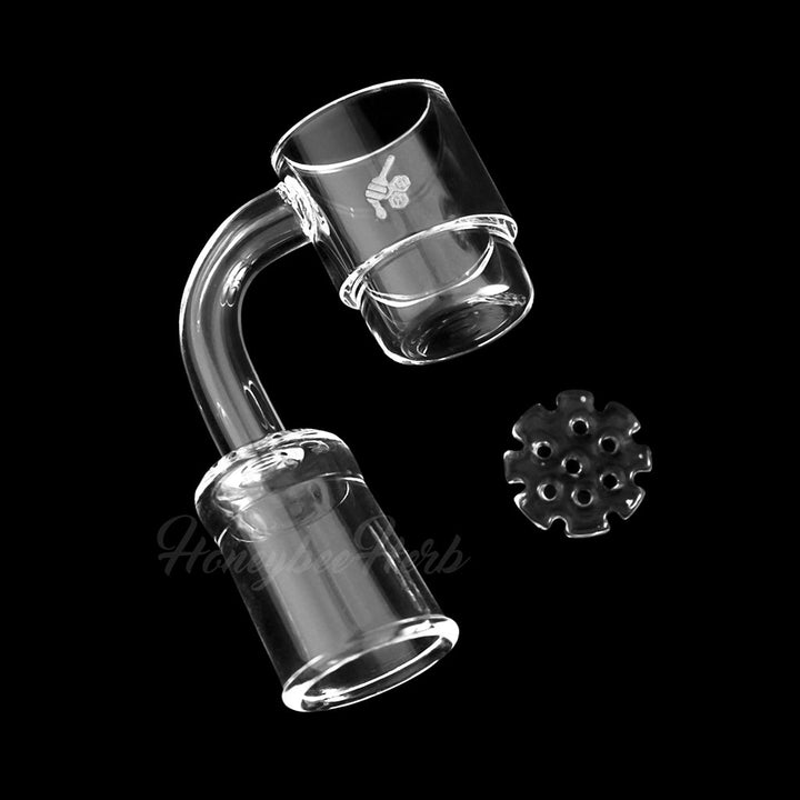 HONEY DISC DEEP DISH QUARTZ BANGER - 90° DEGREE | YL - Headshop.com