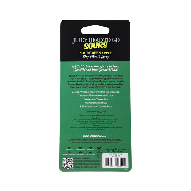 GoodHead Juicy Head Dry Mouth Spray To-Go Sour Green Apple 0.3 oz. - Headshop.com