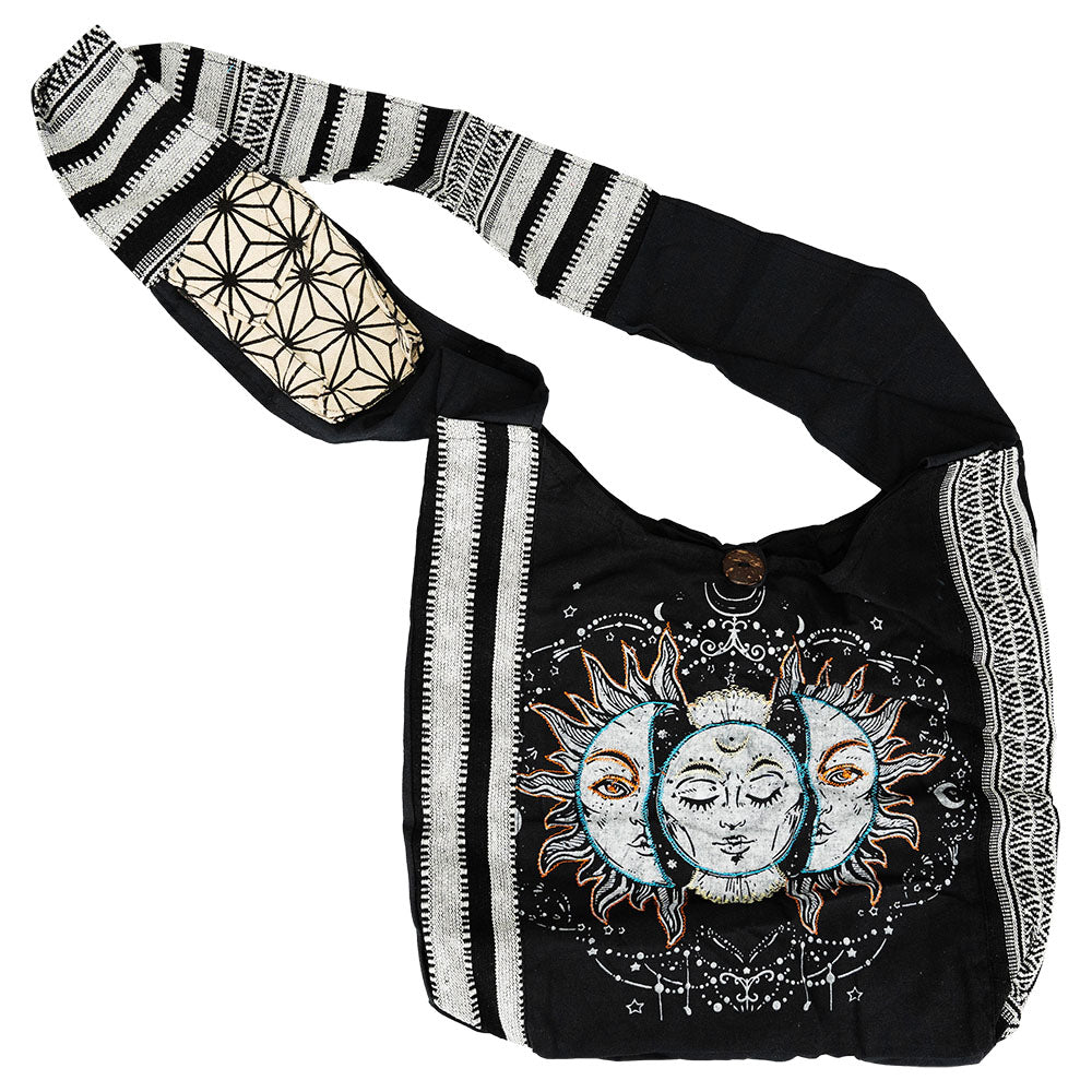 ThreadHeads Sun & Moon Striped Sling Bag - 15"x15" - Headshop.com