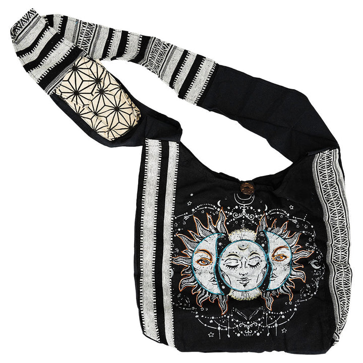 ThreadHeads Sun & Moon Striped Sling Bag - 15"x15" - Headshop.com