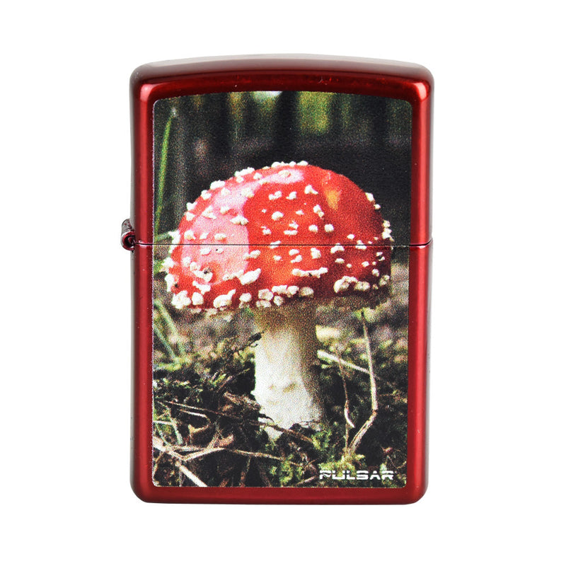 Zippo Lighter | Pulsar Red Mushroom | Candy Apple Red - Headshop.com