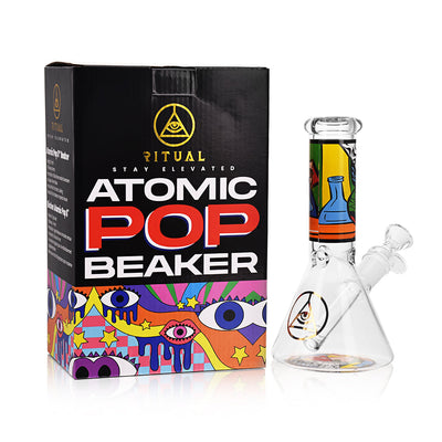 Ritual Smoke - Atomic Pop 8" Glass Beaker - Whisper - Headshop.com
