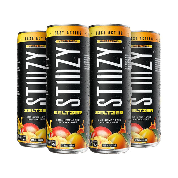 STIIIZY D9 Hemp Seltzer | 12oz | 5mg | 4ct Pack