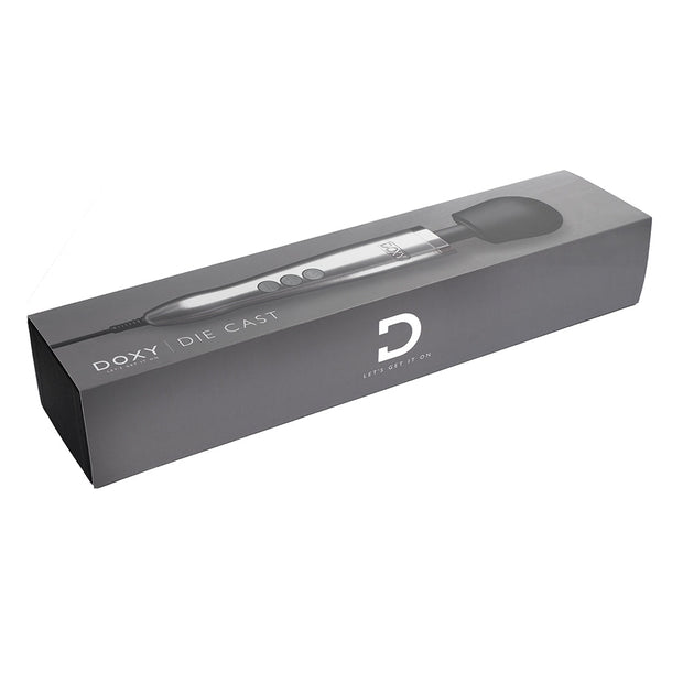 Doxy Die Cast Wand Vibrator Brushed Metal - Headshop.com