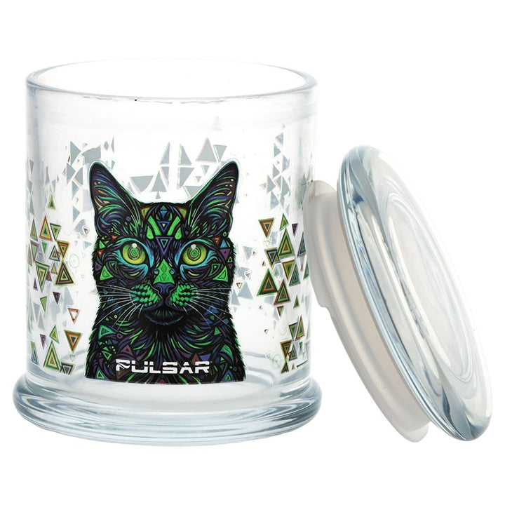 Pulsar Pop Top Glass Jar | Large | 4.5" x 3.9"