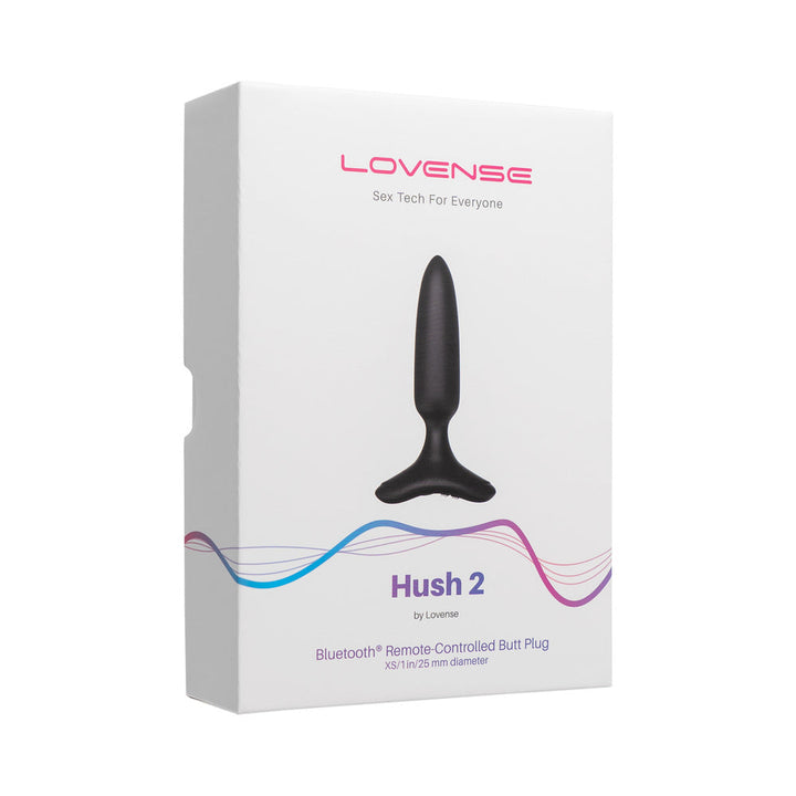 Lovense Hush 2 Bluetooth Remote-Controlled Vibrating Butt Plug XS 1 in. - Headshop.com