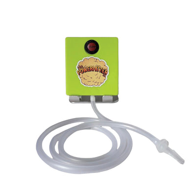 The PowerHitter Smoking System w/ Mini Auto Pump - Glow in the Dark Blue - Headshop.com