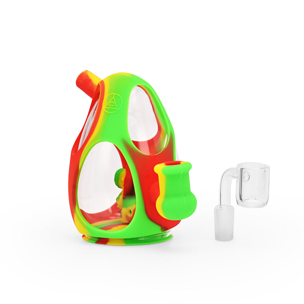 Ritual - 5'' Silicone Yoshi Egg Rig - Rasta - Headshop.com