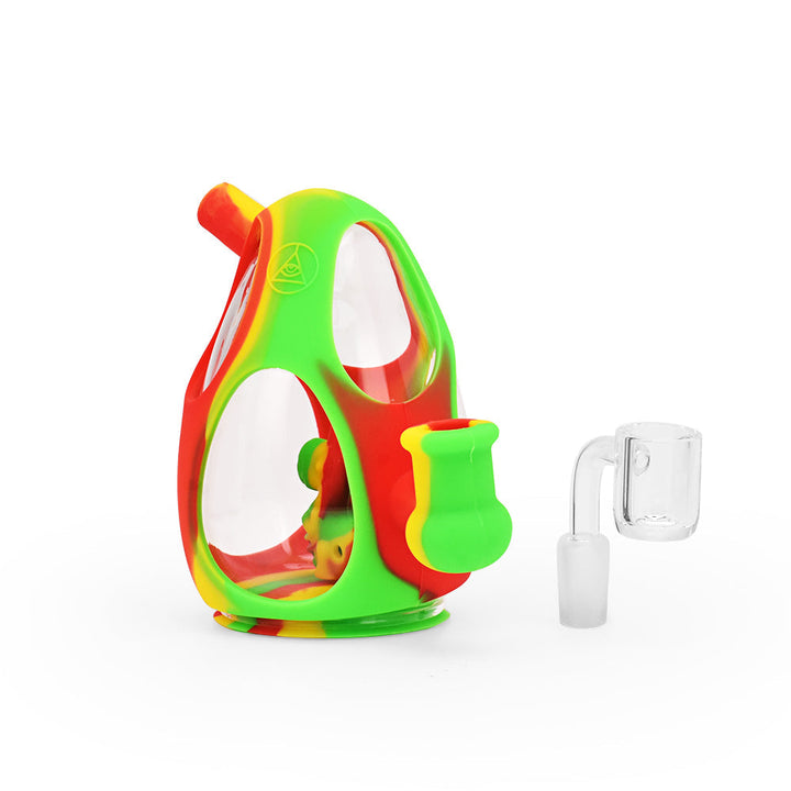 Ritual - 5'' Silicone Yoshi Egg Rig - Rasta - Headshop.com