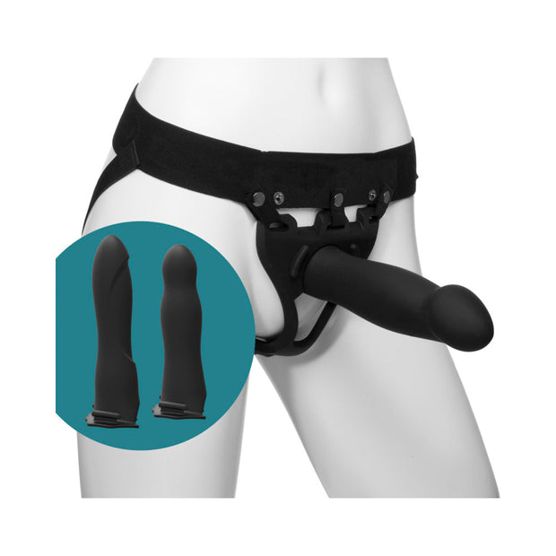 Be Ready Body Extensions Hollow Strap-On 4-Piece Set Black - Headshop.com
