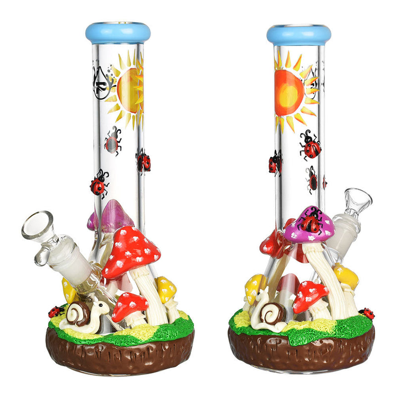 Pulsar Ladybug Shroom Beaker Water Pipe- 10.25"/14mm F - Headshop.com