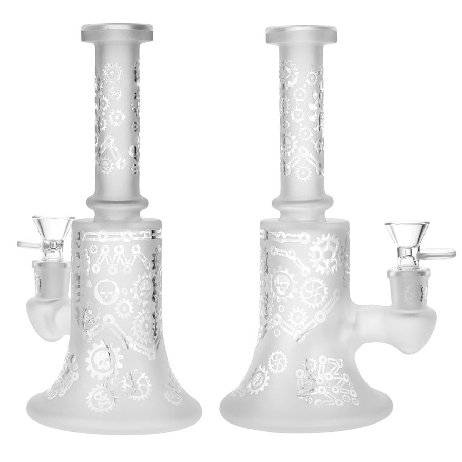 Frosted Bell Poison Gears Water Pipe - 8.75"/14mm F - Headshop.com