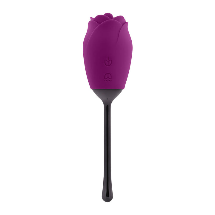 Playboy Petal Rechargeable Silicone Tongue Flicking Vibrator Wild Aster - Headshop.com