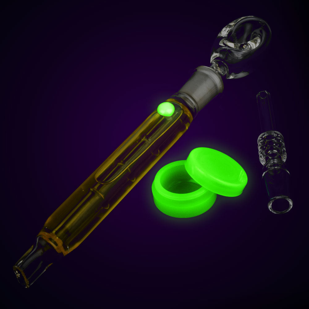 Freezable Glycerin Dab Straw Spoon Pipe- 10.5" / Colors Vary - Headshop.com