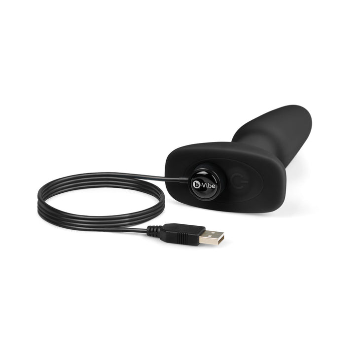 b-Vibe Rimming 2 Rotating and Vibrating Remote Control Plug Black - Headshop.com