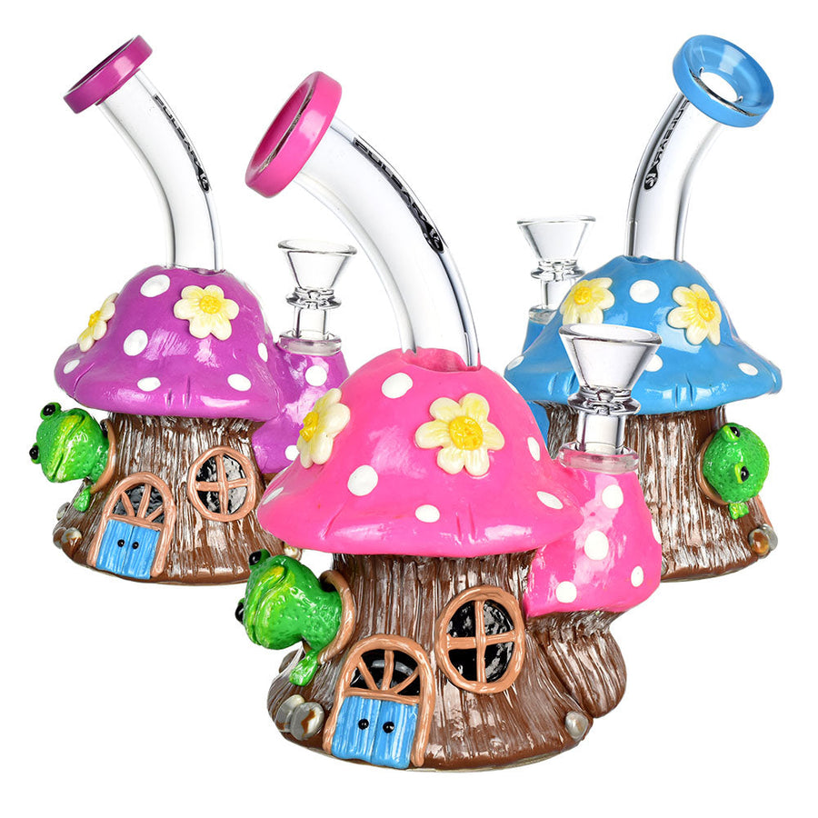Pulsar Ribbit Residence Water Pipe -6.75"/14mm F/Clrs Vary - Headshop.com