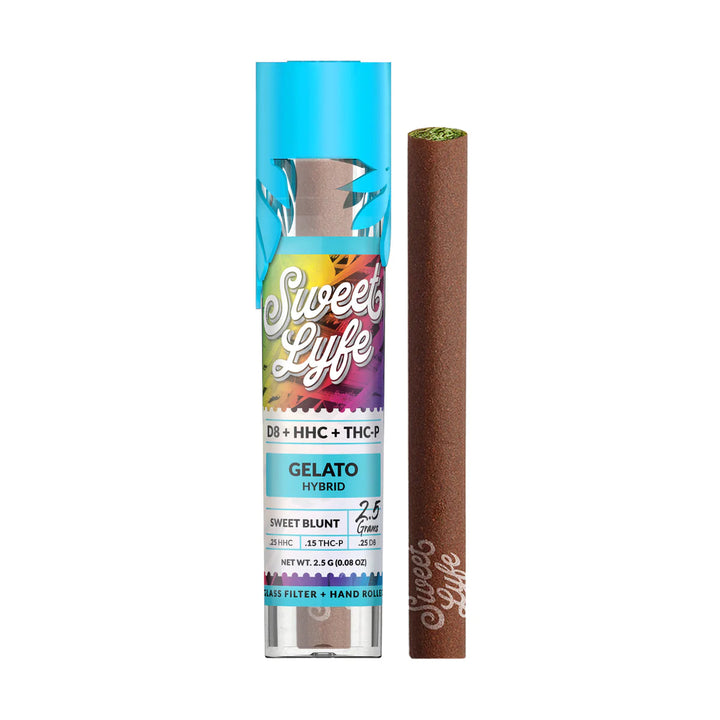 Sweet Blunt D8, HHC, THC-P - Gelato (Hybrid) - Headshop.com