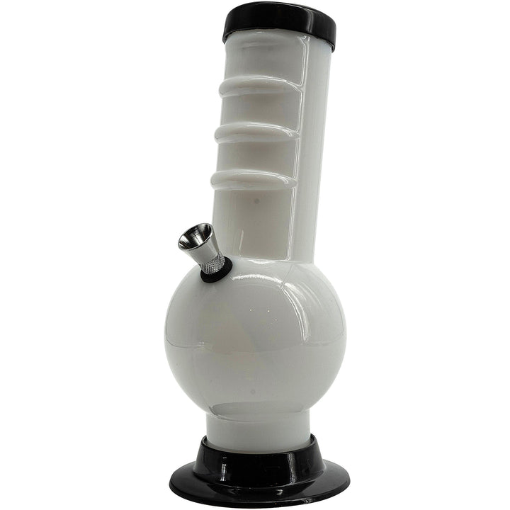 Acrylic Bent Neck Bubble Base Bong 9-12"