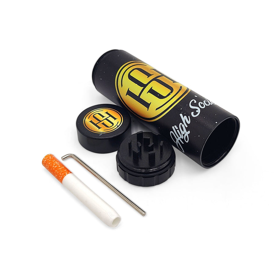 High Society | Dugout w/ Mini Grinder Black - Headshop.com