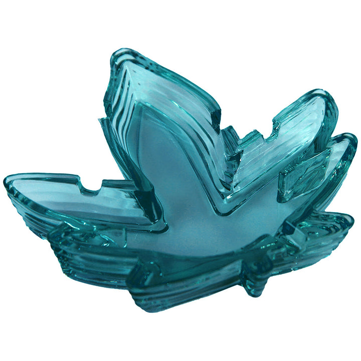Pot Leaf Ashtray Assorted Color 4-Pack - Headshop.com