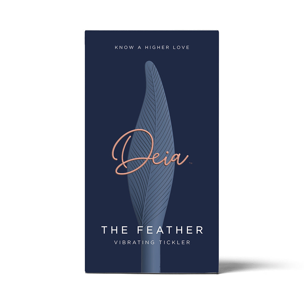 Deia The Feather Vibrating Tickler Silicone Blue - Headshop.com