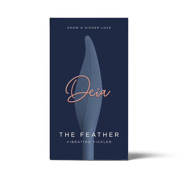 Deia The Feather Vibrating Tickler Silicone Blue - Headshop.com