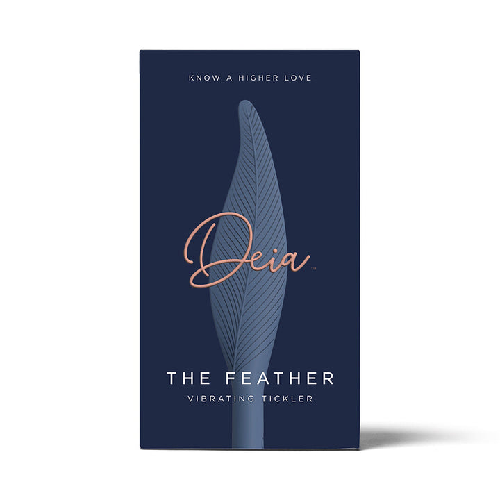 Deia The Feather Vibrating Tickler Silicone Blue - Headshop.com