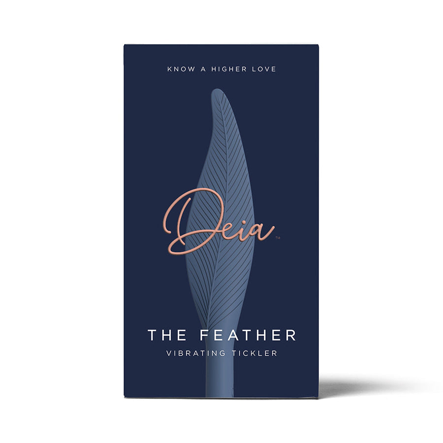 Deia The Feather Vibrating Tickler Silicone Blue - Headshop.com