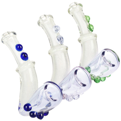 Glow Aurora Sherlock Hand Pipe - 4.5"/Colors Vary - Headshop.com