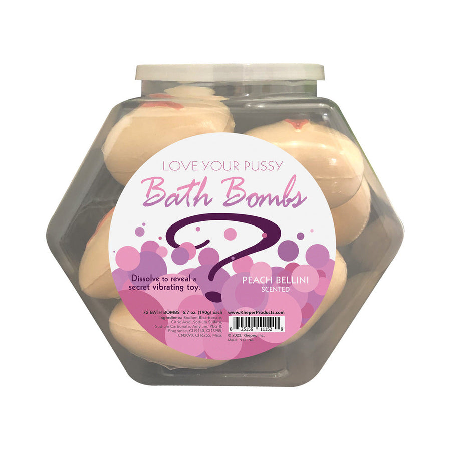 Love Your Pussy Bath Bomb 9-Piece Fishbowl - Headshop.com