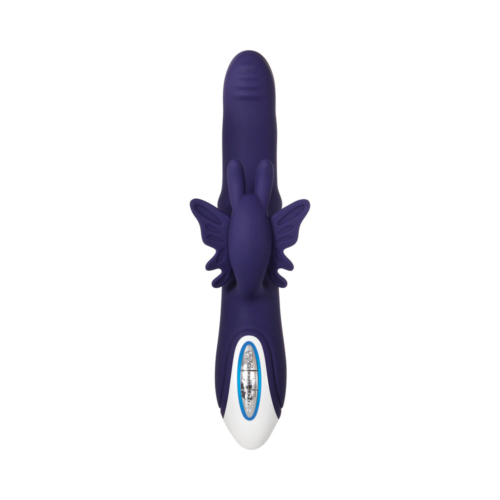 Evolved Put A Ring On It Rechargeable Silicone Dual Stimulator Blue - Headshop.com