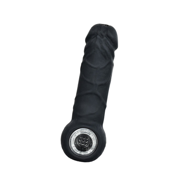 6PC DISP - Penis Silicone Hand Pipe - 5.25" / Assorted Colors - Headshop.com