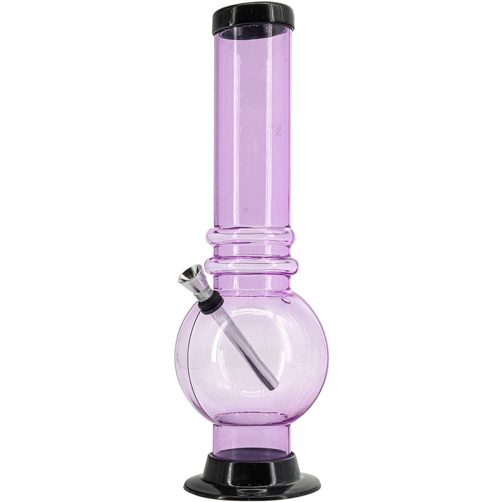 Acrylic Bubble Base Bong - 12-15"