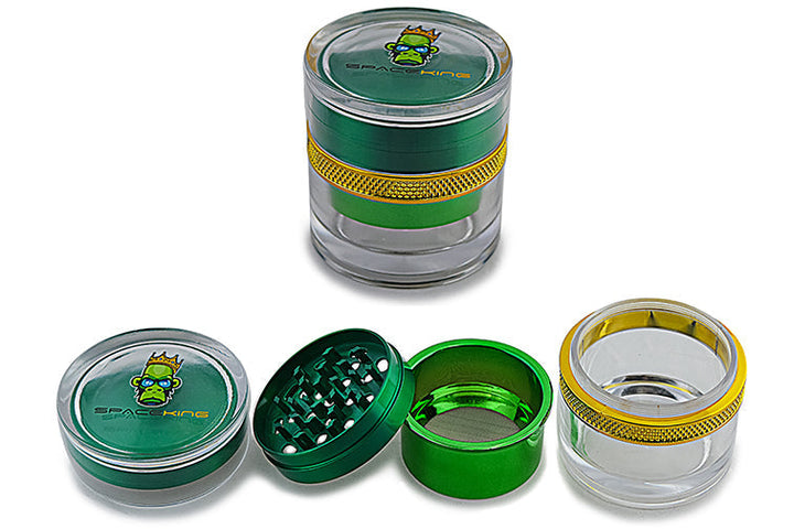 Space King Clear Shell Grinder - Headshop.com