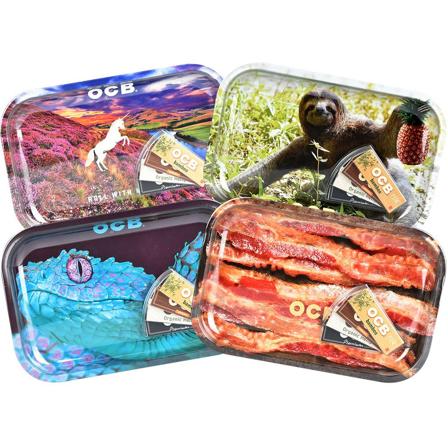 OCB Rolling Papers & Tray Combo - 1 1/4 / 12ct - Headshop.com