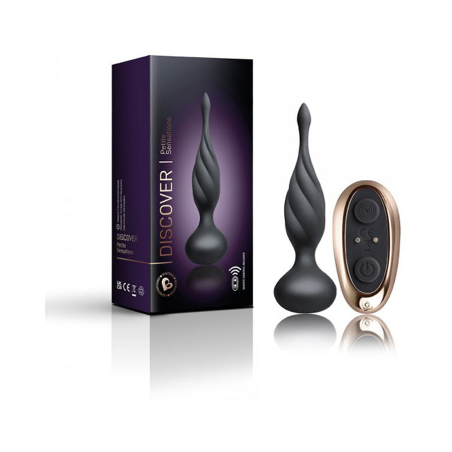 Petite Sensations Discover Silicone Anal Vibrator Black - Headshop.com