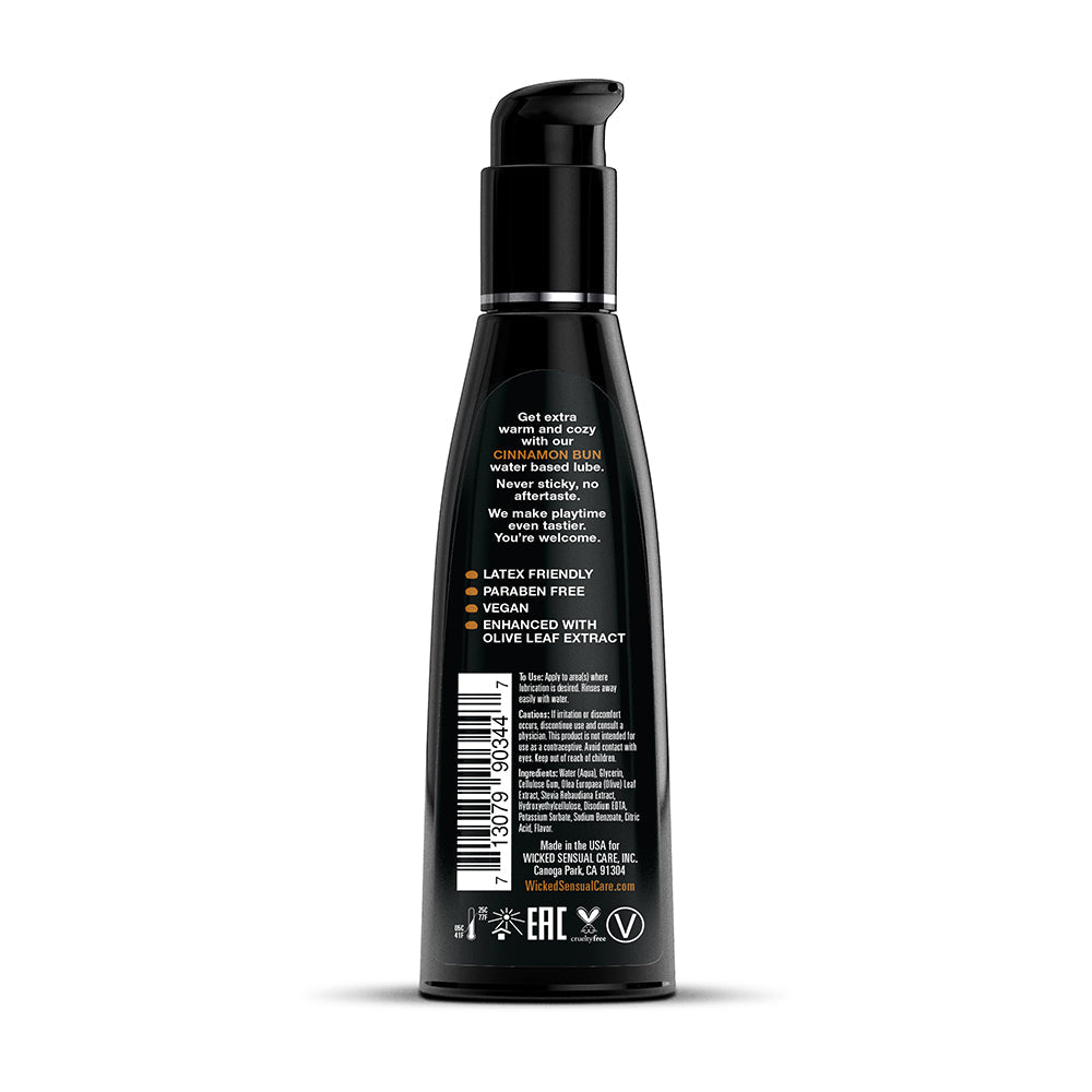 Wicked Aqua Cinnamon Bun Water-Based Lubricant 4 oz. - Headshop.com