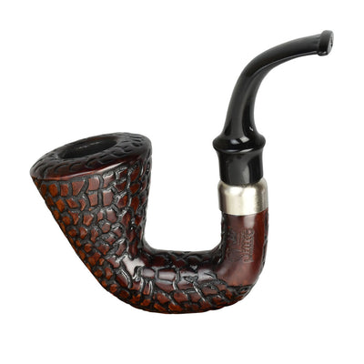 Carved Hungarian Calabash African Wood Pipe - Headshop.com