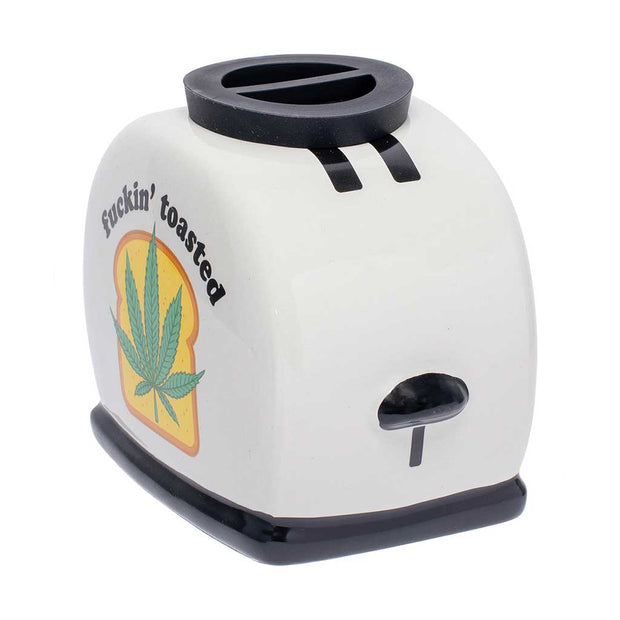 LARGE TOASTED CERAMIC STASH JAR