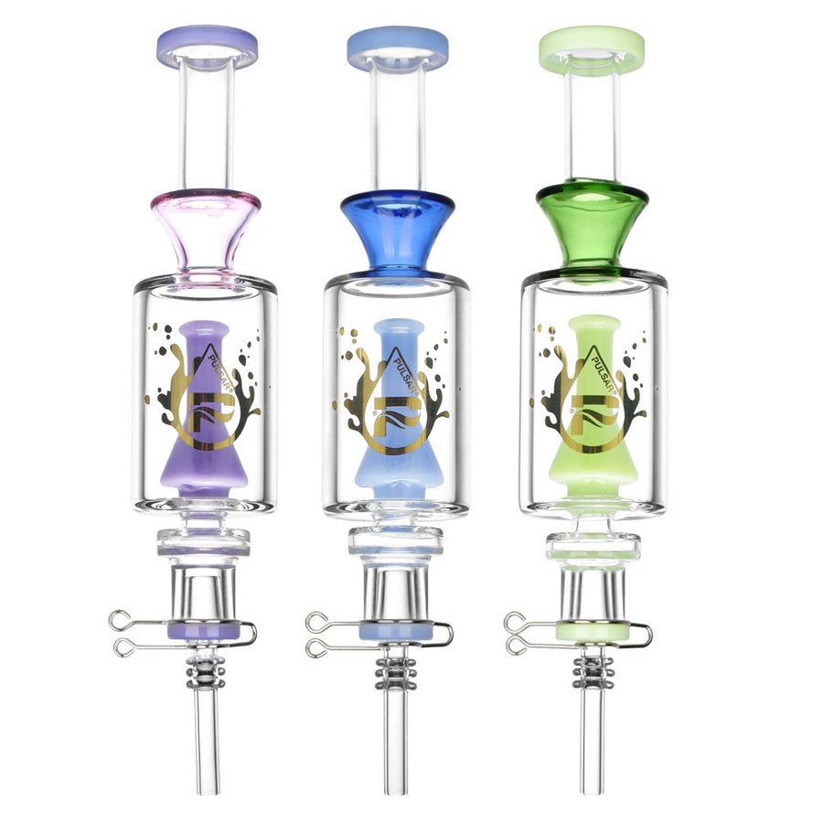 Pulsar Beaker Perc Vapor Vessel 2.0 w/ Quartz Tip | 8.5" | 14mm F - Headshop.com