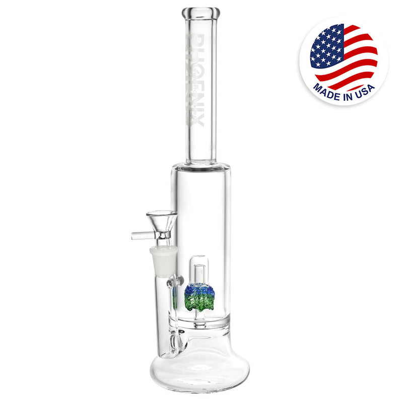 Phoenix Rising Showerhead Perc Water Pipe - 12"/14mm F/Colors Vary - Headshop.com