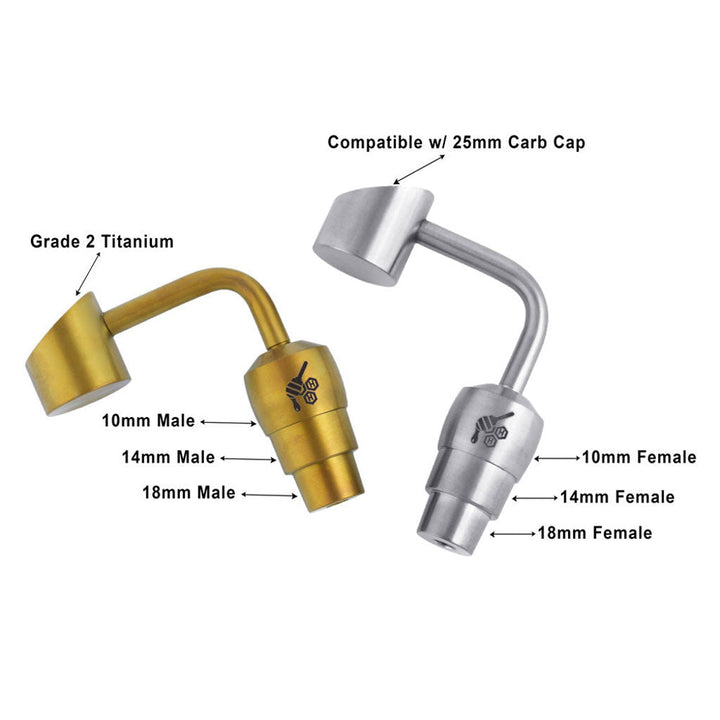 TITANIUM 2 IN 1 BANGER DAB NAIL - Headshop.com