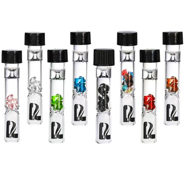 Pulsar Gem Filter Glass Chillum w Lid -2.75"/Asst - 48PC DISP - Headshop.com