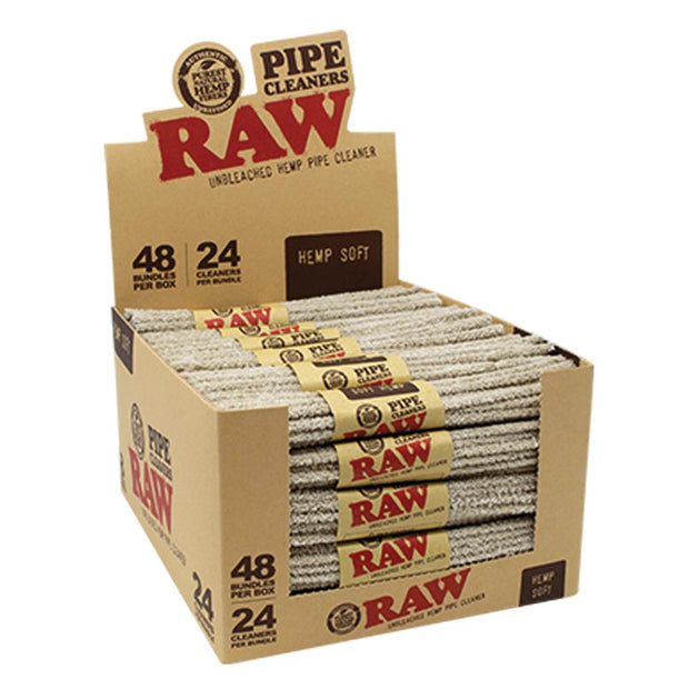 RAW Hemp Bristle Pipe Cleaners - Headshop.com