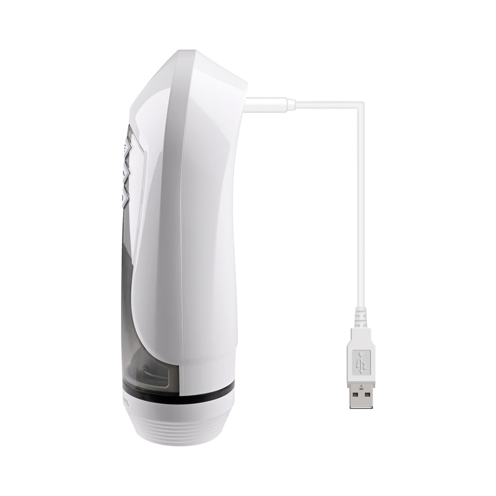 Zero Tolerance Stroking Buddy Rechargeable Vibrating Stroker White - Headshop.com