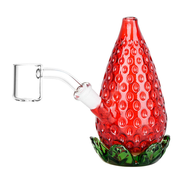 Strawberry Glass Mini Rig - 4.5" / 10mm F - Headshop.com