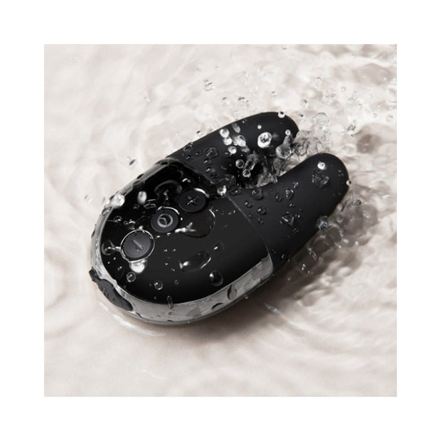Le Wand Chrome Double Vibe Rechargeable Silicone Mini Vibrator Black - Headshop.com